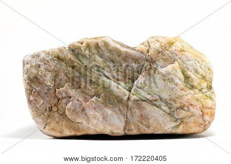 Close-up of marble stone over white background