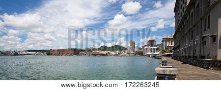 Port Louis Harbour, at the heart of Caudan, Mauritius
