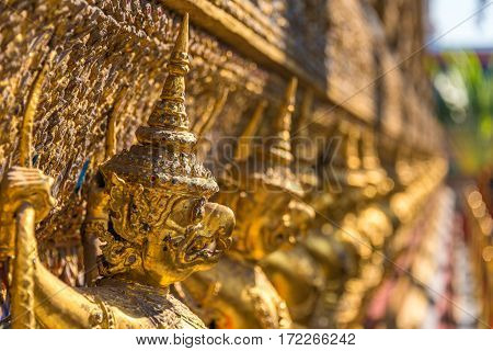 Garuda Decoration On Grand Palace, Bangkok, Thailand