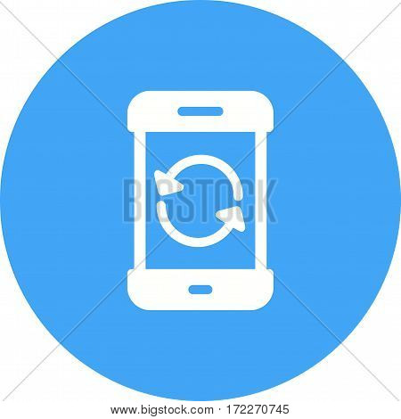 Phone, mode, reset icon vector image. Can also be used for smartphone. Suitable for mobile apps, web apps and print media.