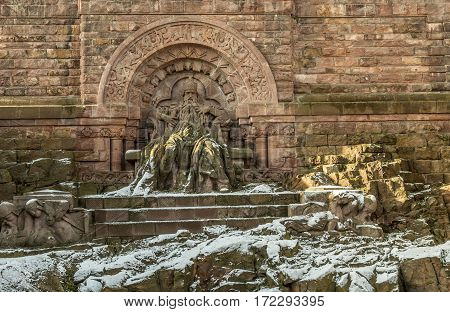 Wilhelm I Monument On Kyffhaeuser Mountain Thuringia