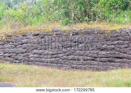 Sun Crack rocks at Phu Hin Rongkla national park, Phitsanulok, Thailand