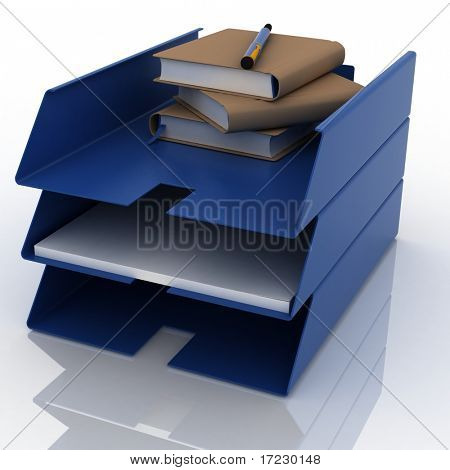 kancelář zásobníky pro papíry