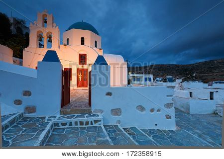 Church in Stavros village on Donoussa island in Lesser Cyclades.