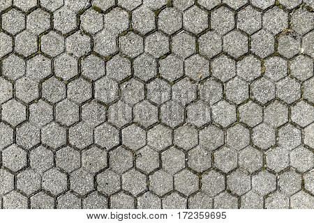 Concrete Or Cobble Gray Pavement Slabs Or Stones  For Floor, Wall Or Path.