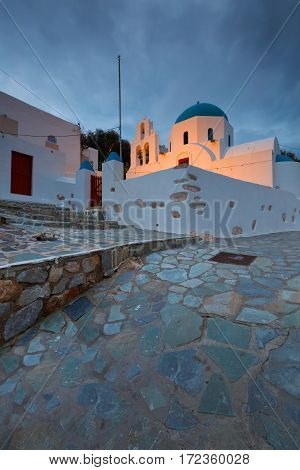 Church in Stavros village on Donoussa island in Lesser Cyclades.
