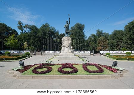Chisinau, Moldova, circa august 2016: Stephen the Great Monument in Chisinau, Moldova