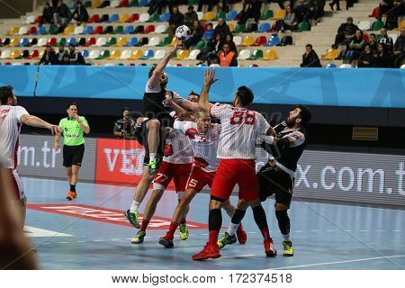 Besiktas Mogaz Ht And Dinamo Bucuresti Handball Match