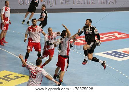Besiktas Mogaz Ht And Dinamo Bucuresti Handball Match