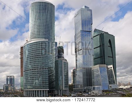 Russia. Complex of Moscow business city center