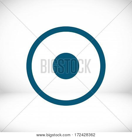 Rec Icon stock vector illustration flat design