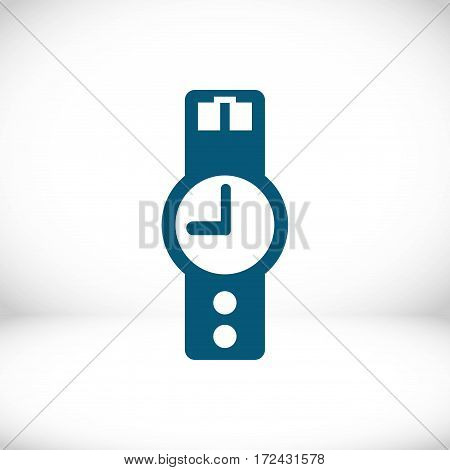 wristwatch icon  stock vector illustration flat design