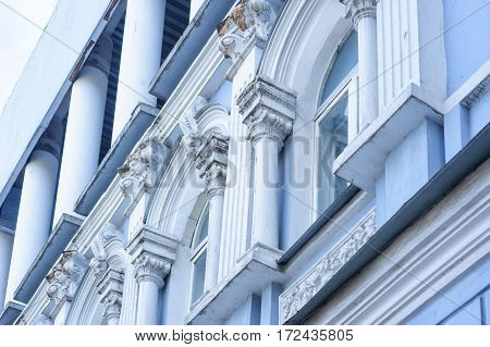 beautiful old architecture arches columns and pilasters.