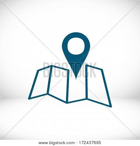 navigation icon stock vector illustration flat design