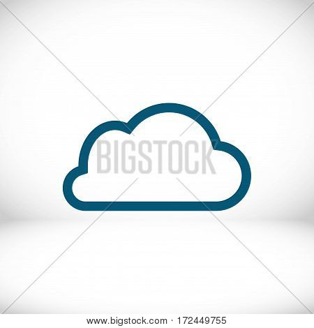 cloud icon stock vector illustration flat design