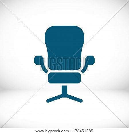 office chair icon stock vector illustration flat design