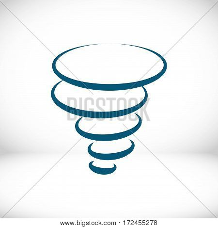 tornado icon stock vector illustration flat design