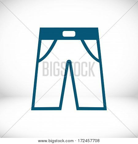 pants icon stock vector illustration flat design