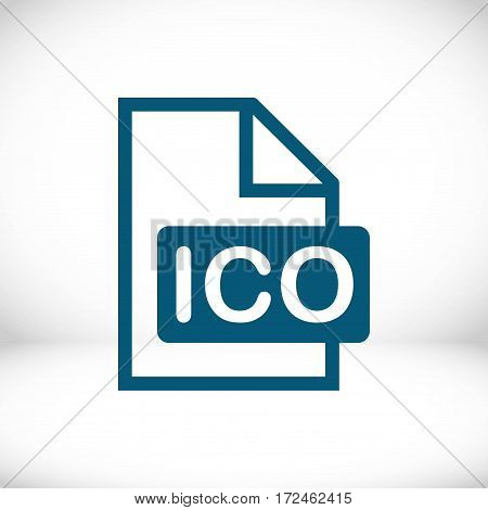 ico icon stock vector illustration flat design