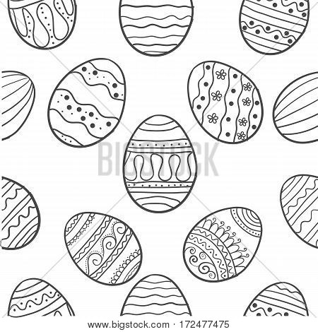 Doodle of easter egg illustration vector art