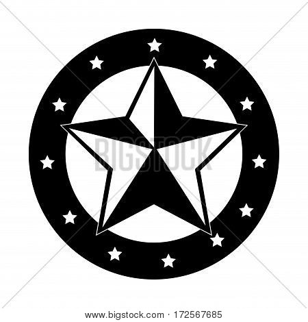 sherif medal emblem icon vector illustration design