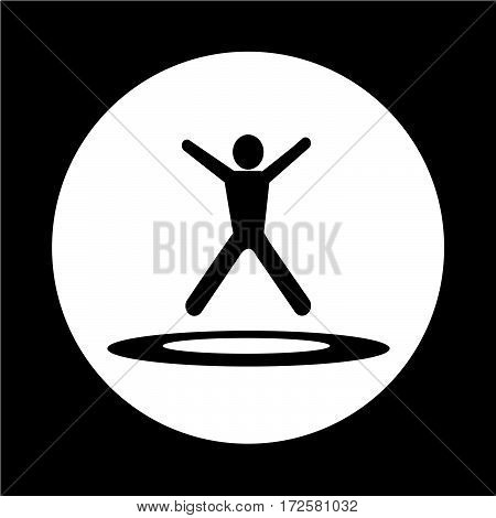 an images of Or pictogram jumping Trampoline icon