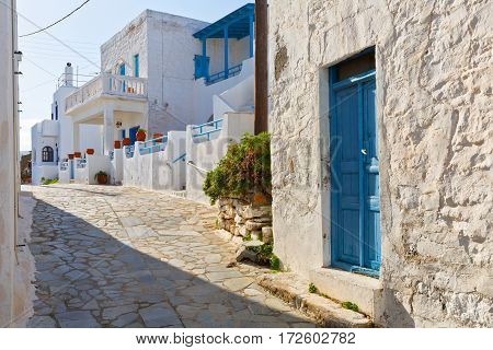 Village on Iraklia island in Lesser Cyclades, Greece.