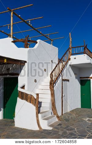Village on Iraklia island in Lesser Cyclades, Greece.