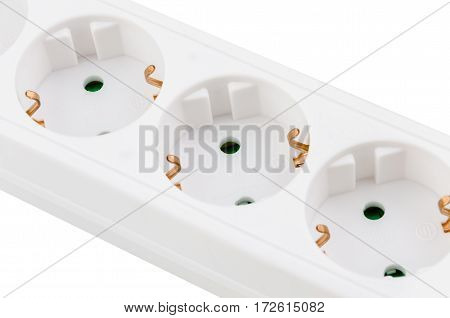 part white Electroextension isolated on white background