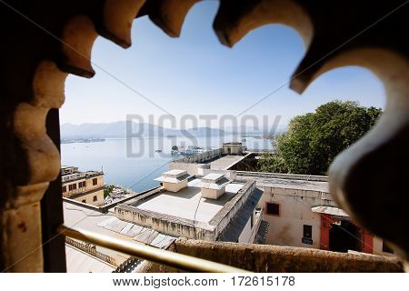 View On The Pichola Lake And Palas, Udajpur, India