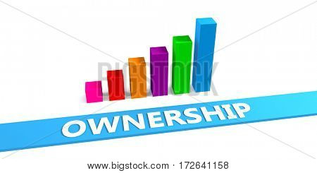 Great Ownership Concept with Good Chart Showing Progress 3D Illustration Render