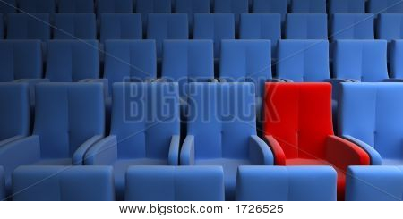 Auditorio con un asiento exclusivo