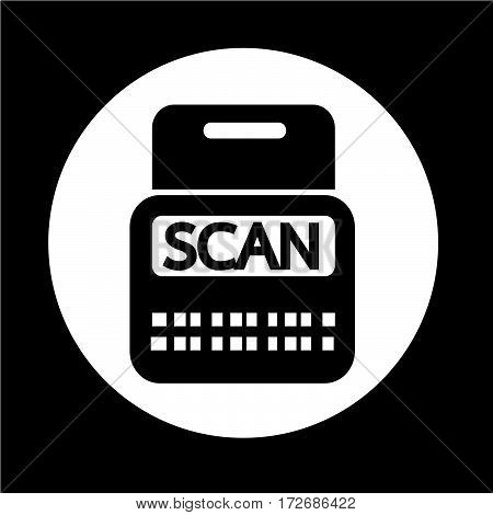 an images of Or pictogram Scan Stock Icon