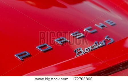 SURREY, UK - CIRCA 2015: Porsche Boxster S