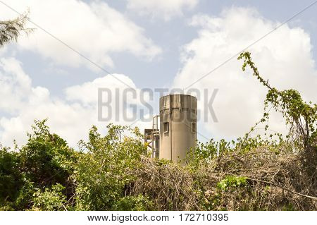 Concrete factory in nature in Bamburi near Mombasa in Kenya