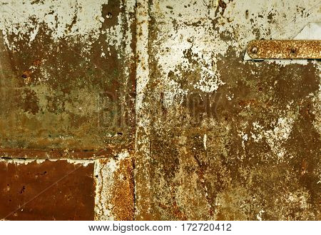 Color Weathered Metal Wall Texture.
