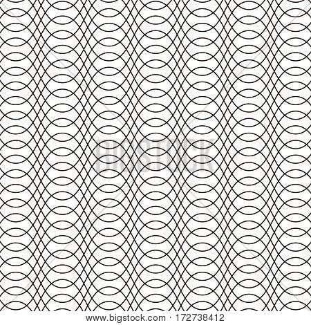 vector seamless pattern in black and white for print and web
