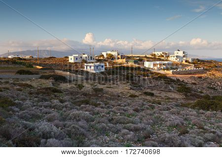 Agios Georgios village on Iraklia island in Lesser Cyclades, Greece.