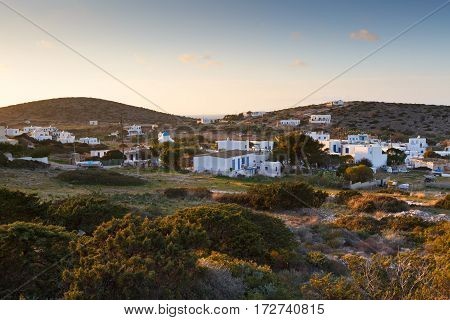 Agios Georgios village on Iraklia island in Lesser Cyclades, Greece.