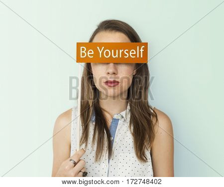 Yourself overlay word young people