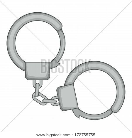 Handcuffs icon. Cartoon illustration of handcuffs vector icon for web