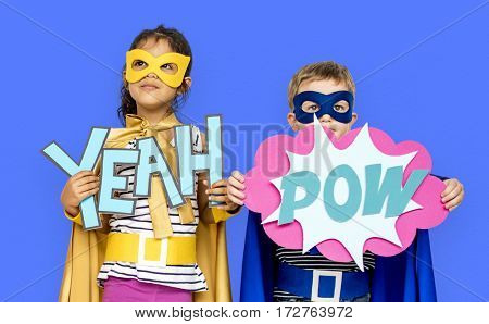 Little Kids Superhero Yeah Pow Papercrafts