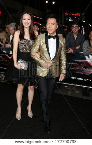 LOS ANGELES - JAN 19:  Cissy Wang, Donnie Yen at the 