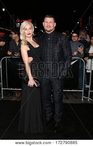 LOS ANGELES - JAN 19:  Rebecca Bisbing, Michael Bisping at the 