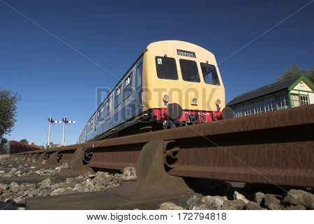 Class 101 diesel locomotive multiple unit train.
