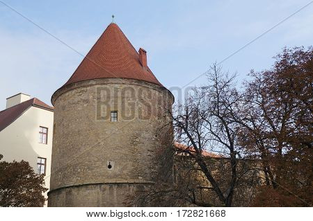 Kaptol turret in Zagreb capital of Croatia