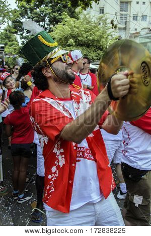 Brazilian Popular Street Carnival With Samba Music