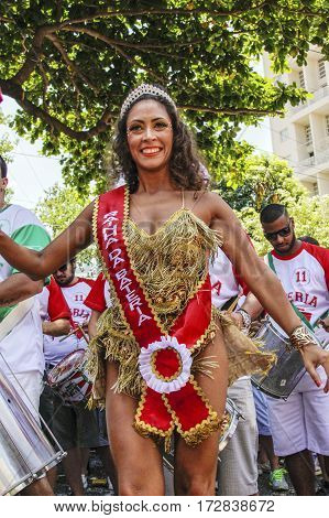 Brazilian Popular Street Carnival With Samba Music