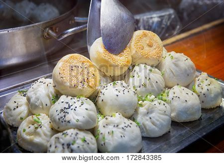 Shanghai - Dumpling hot eating morning food soup dumplings xiaolongbao xiao long bao chinese food
