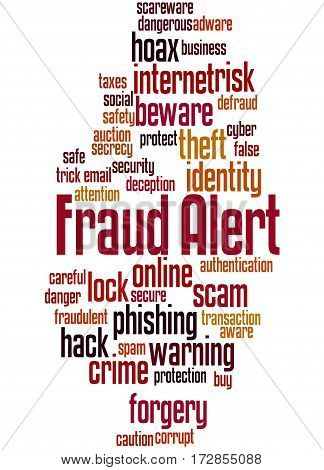 Fraud Alert, Word Cloud Concept 5